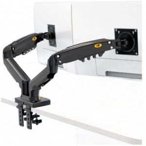 זרוע דו מפרקית למסכים עד 27 אינץ